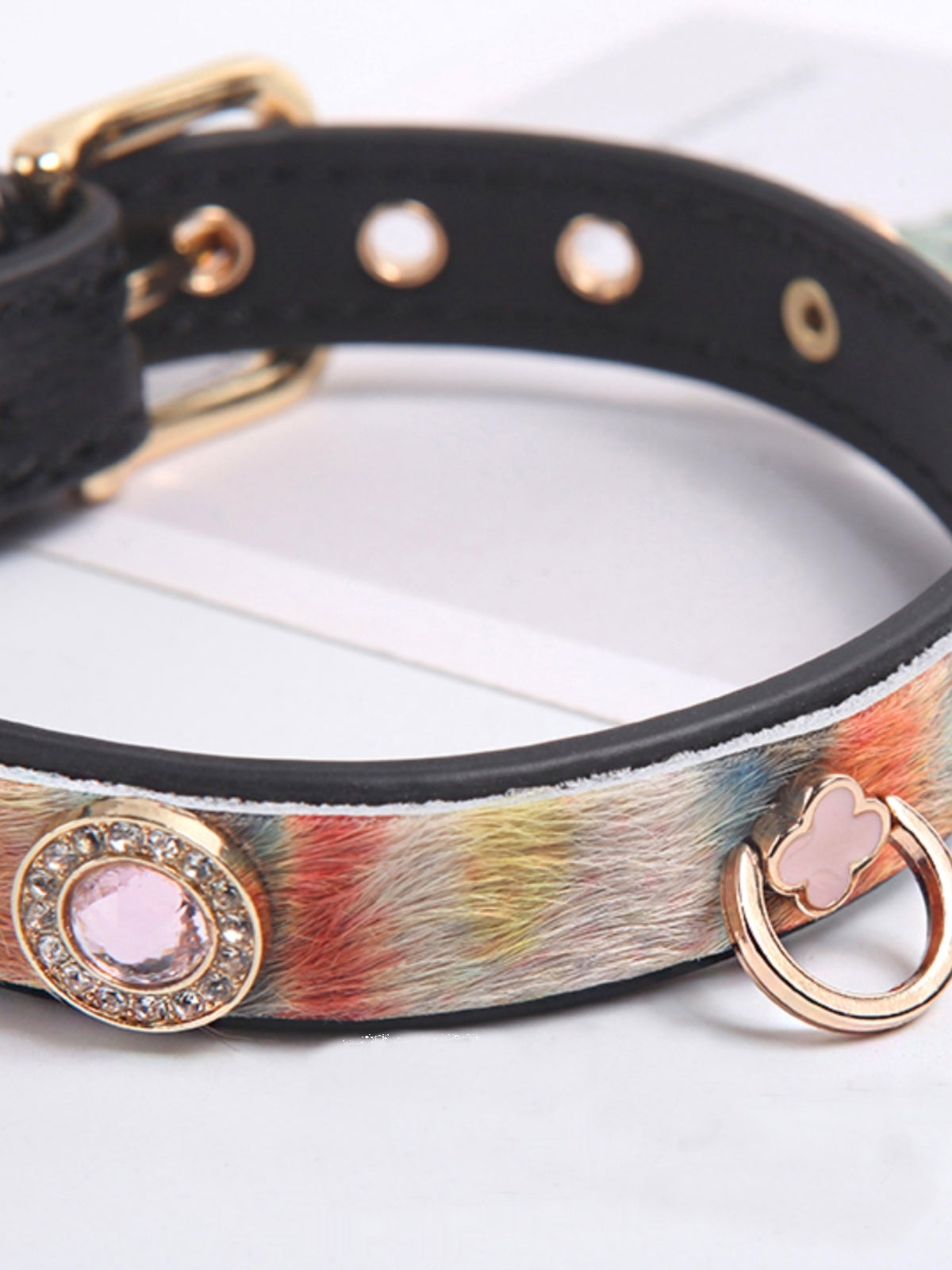 Dog Collar - Colored with horse hair